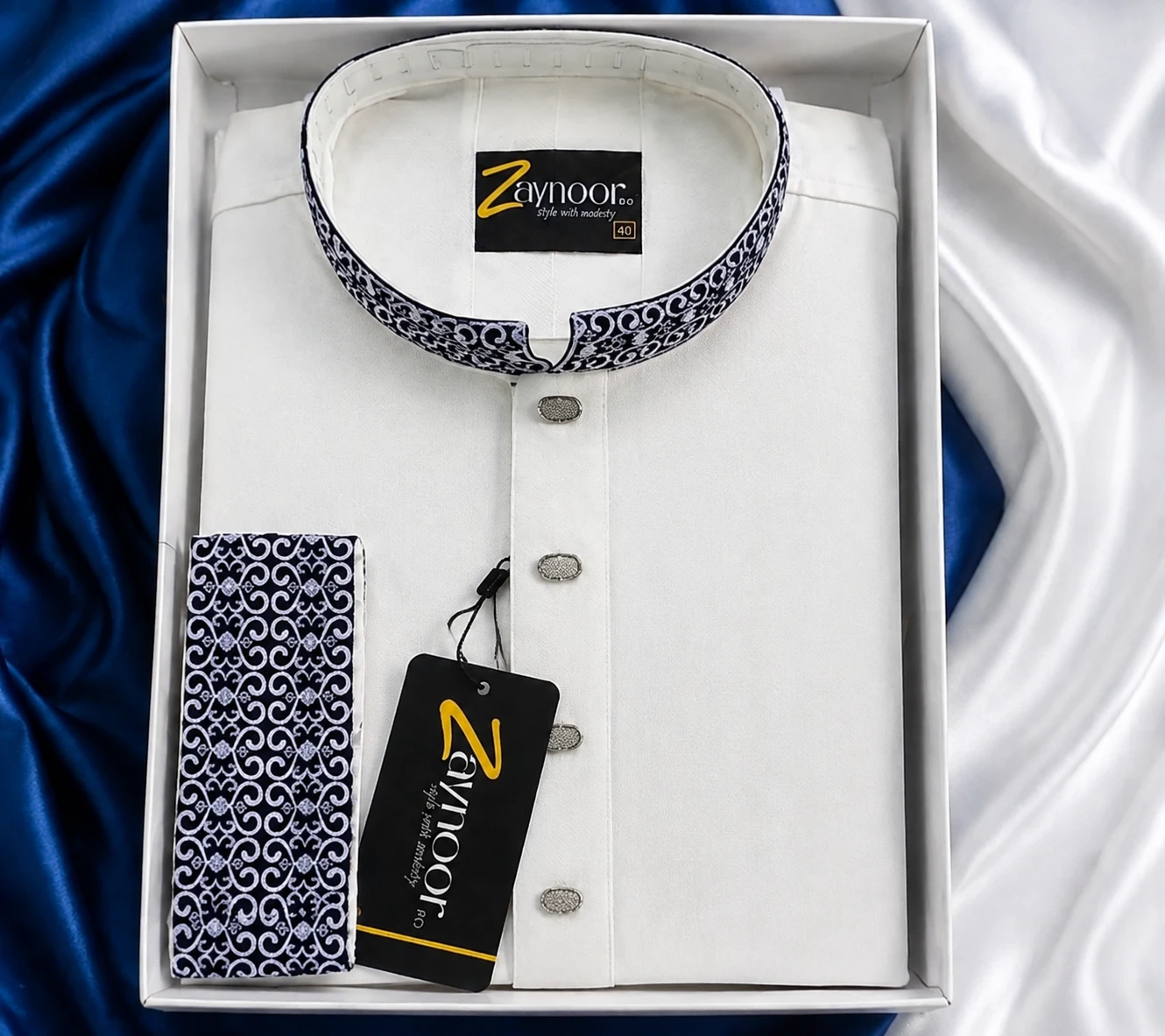 Classic White Panjabi - 1
